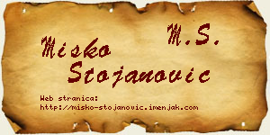 Miško Stojanović vizit kartica